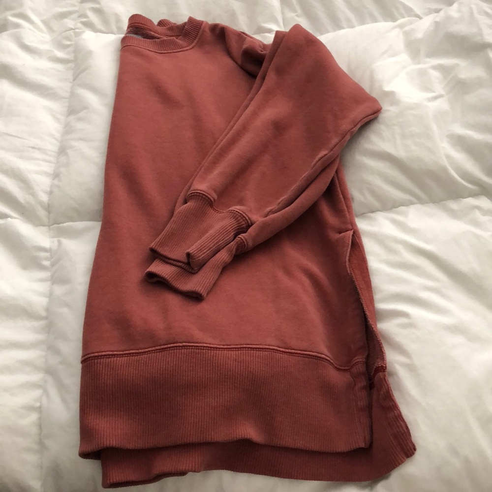 Orange longline Aerie sweater